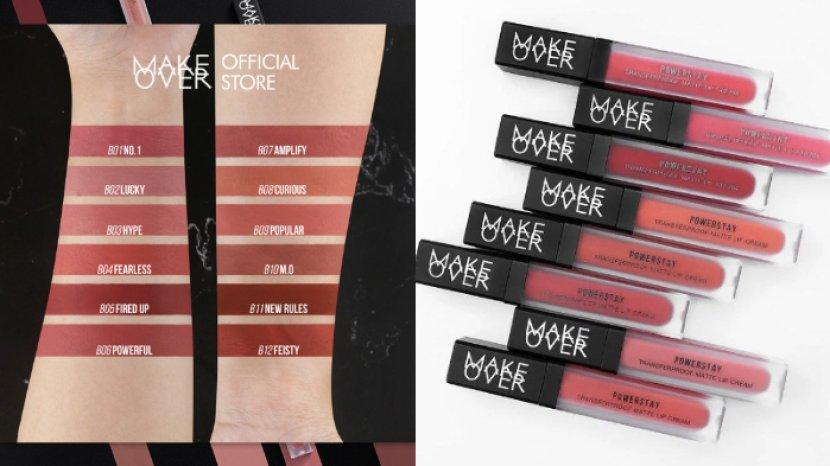 Review MAKE OVER Powerstay Transferproof Matte Lip Cream, Produk Bibir yang Ringan tapi Tahan Lama