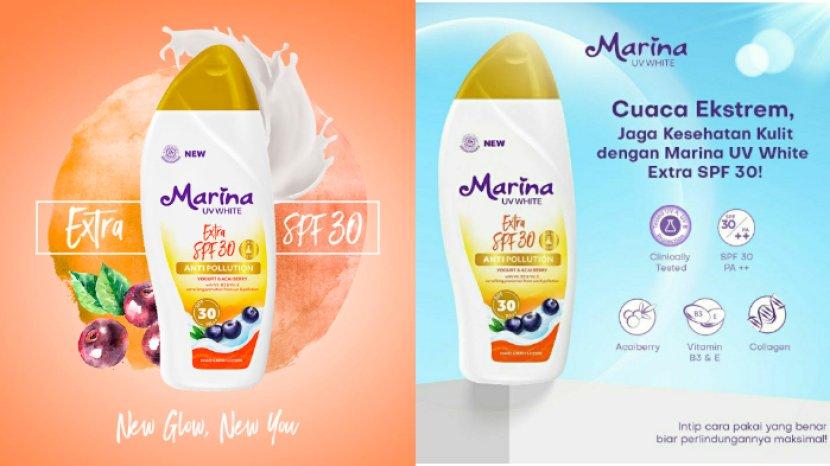 Review Marina UV White Extra SPF 30 Anti Pollution, Body Lotion Murah Meriah dengan Segudang Manfaat