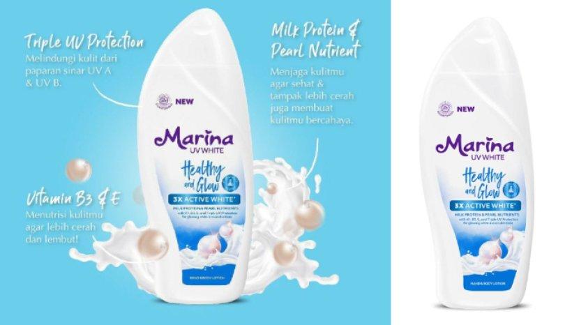 Review Marina UV White Healthy & Glow, Body Lotion yang Ampuh Bikin Kulit Cerah dan Berkilau