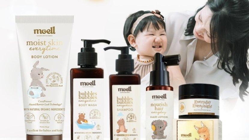 5 Rangkaian Skincare Bayi dari moell, Perawatan Kulit Khusus Si Kecil yang Sudah BPOM dan Halal