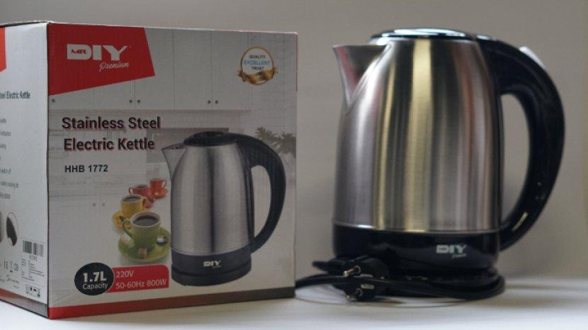 MR DIY Premium Electric Kettle HHB1772, Kapasitas Besar dan Panas Merata