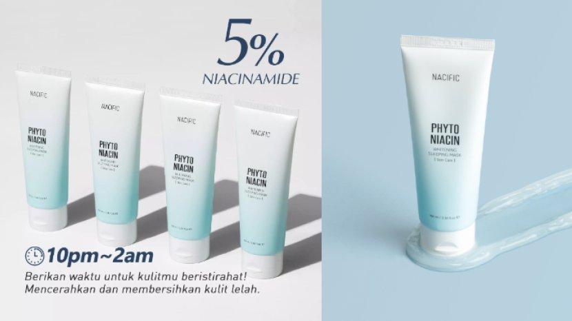 Review NACIFIC Phyto Niacin Whitening Sleeping Mask, Melembapkan dan Mencerahkan Kulit Semalaman