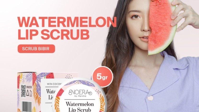 Review Noera Watermelon Lip Scrub, Ampuh Mengatasi Bibir Kering dan Pecah-pecah di Bulan Ramadhan