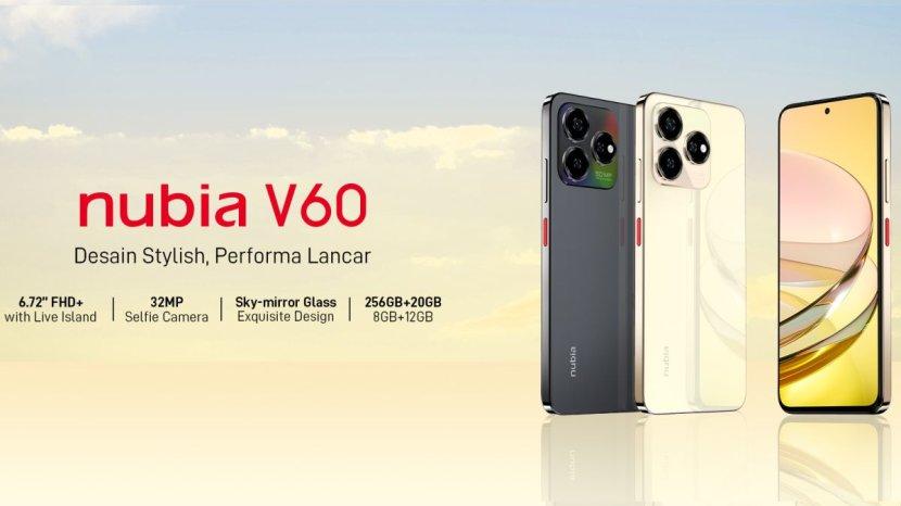 Review nubia V60, HP Murah Harga Sejutaan dengan Tampilan Stylish dan Memori RAM 8 GB
