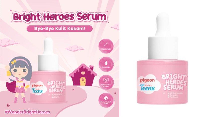 Review pigeon Teens Bright Heroes Serum, Cocok Buat Remaja untuk Lawan Kulit Kusam