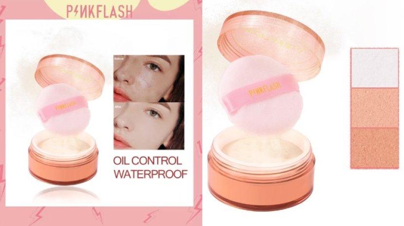 Review PINKFLASH OhMySelf Oil Controller Loose Powder, Bedak Tabur untuk Kulit Berminyak