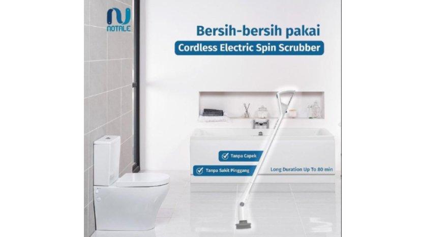 Review NOTALE Cordless Elektrik Spin Scrubber, Solusi Cerdas Basmi Kerak dan Noda di Kamar Mandi