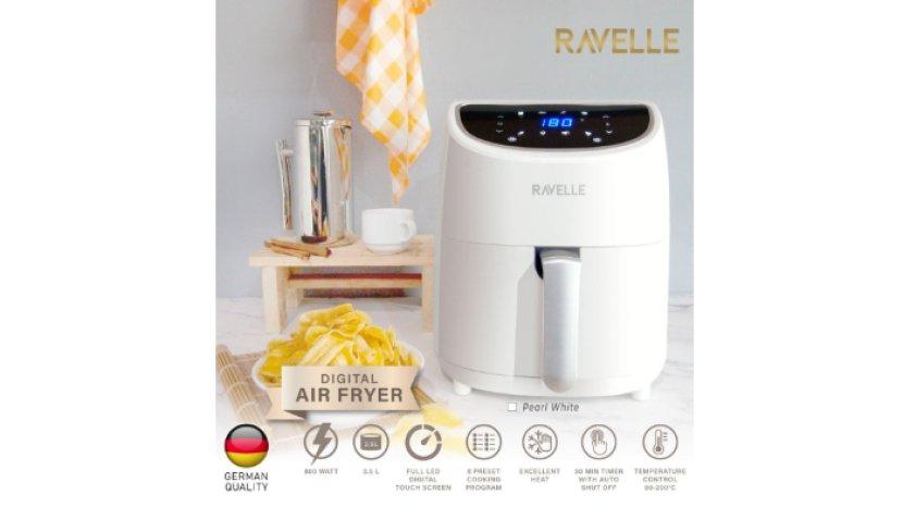 Review RAVELLE Digital Air Fryer, Mampu Kurangi Kandungan Minyak Hingga 80%