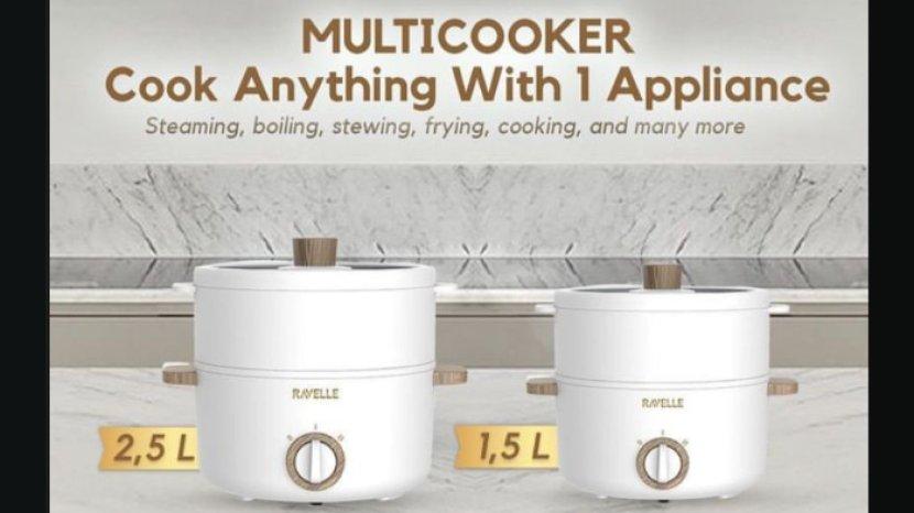 Review RAVELLE Panci Listrik Multicooker, Solusi Modern untuk Kreasikan Beragam Menu