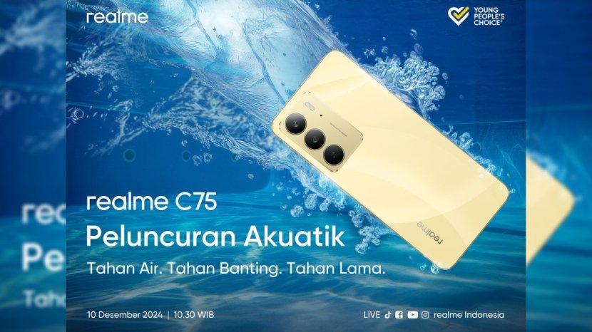 realme C75 Meluncur 10 Desember di Indonesia, HP Entry-Level Tangguh dengan Baterai Badak