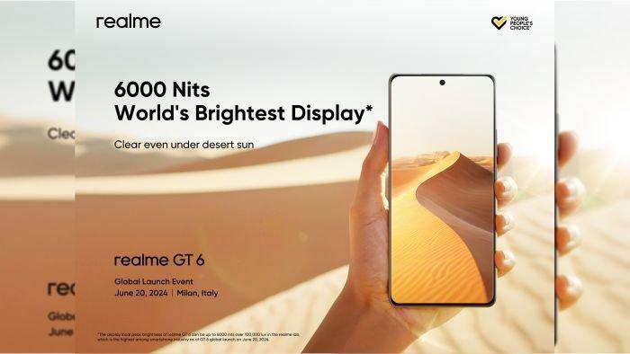 realme GT 6 Bakal Hadir dengan Layar 6000 Nits dan Teknologi Kelas Premium, Debut 20 Juni Mendatang