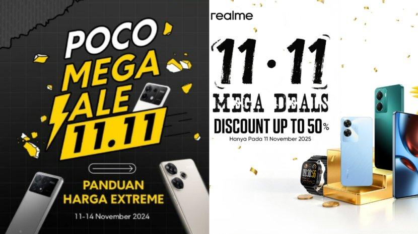 POCO dan realme Kompak Hadirkan Diskon hingga 500 Ribuan di 11.11