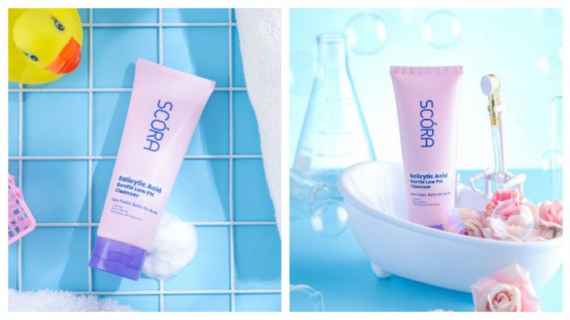 Review SCORA 1 persen Salicylic Acid Gentle Low pH Cleanser, Cocok untuk Kulit Berminyak Jerawatan