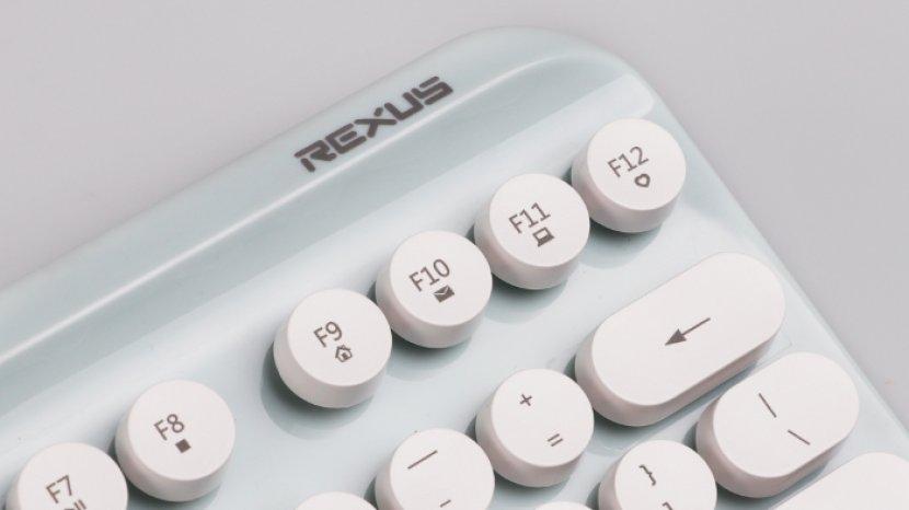 Review REXUS KM9 Wireless Combo, Paket Mouse dan Keyboard Bergaya Retro