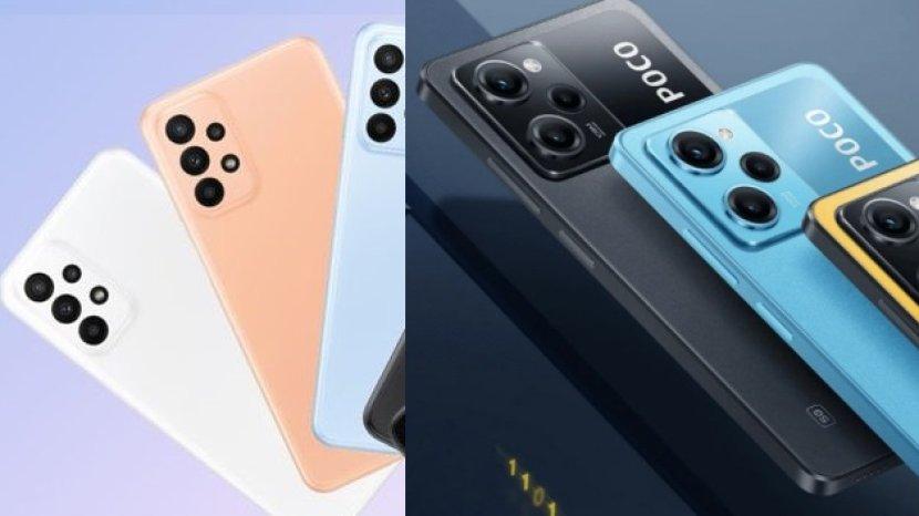 Perbedaan SAMSUNG Galaxy A23 5G vs POCO X5 5G, Sama-sama Pakai Snapdragon 695 5G