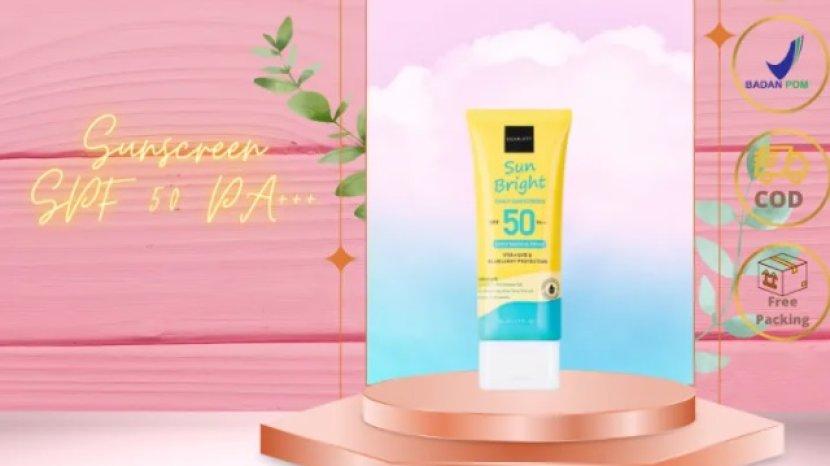 Review SCARLETT Whitening Sunscreen Sun Bright Daily, Punya SPF 50 PA+++ untuk Lindungi Kulitmu