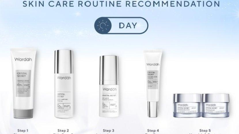 Morning Skincare Routine dengan Wardah Crystal Secret, Ini Rangkaian Produknya