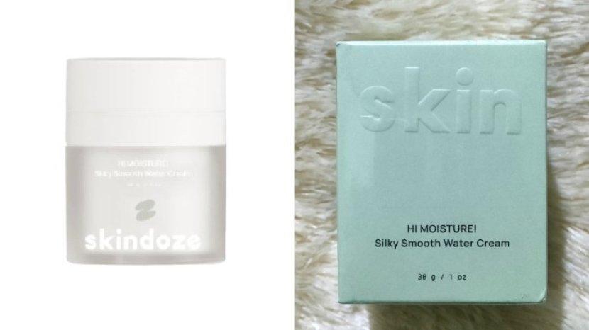 Review SKINDOZE Hi Moisture Silky Smooth Water Cream, Pelembap dengan Ekstrak Sarang Burung Walet
