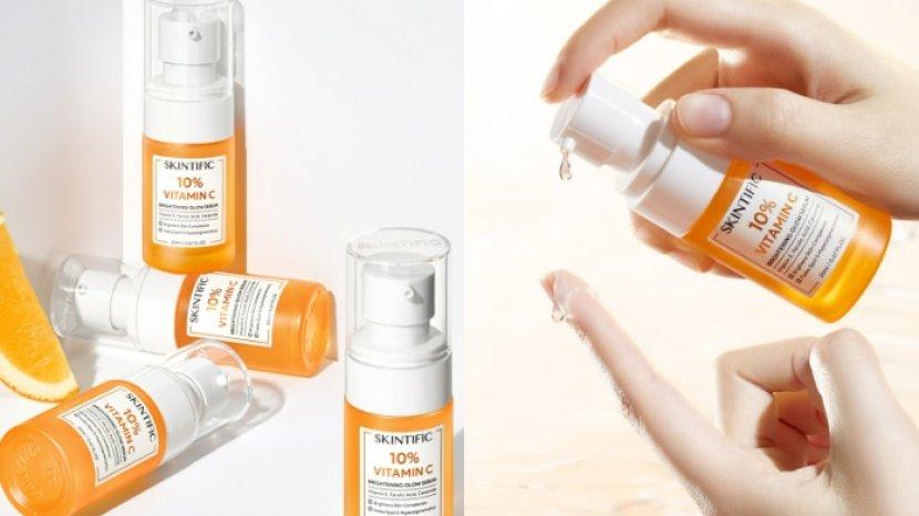 SKINTIFIC 10 persen Vitamin C Brightening Glow Serum, Produk Terbaru yang Wajib Kamu Check Out