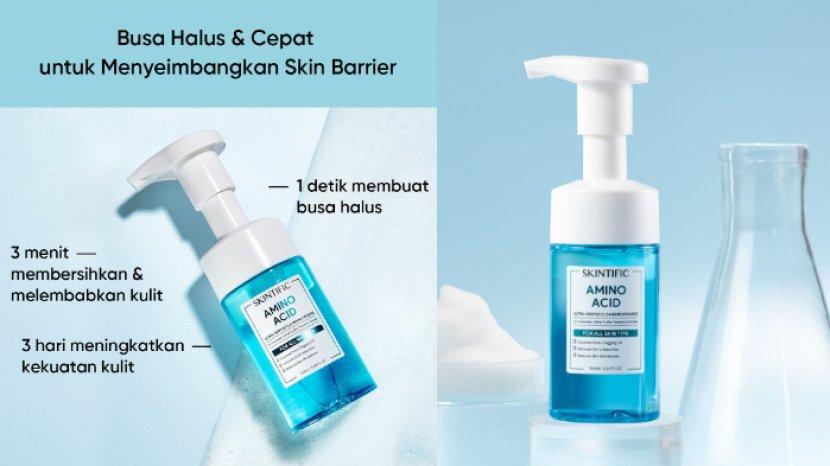 Review SKINTIFIC Amino Acid Ultra Gentle Cleansing Mousse, Pembersih Wajah yang Bikin Kulit Lembut