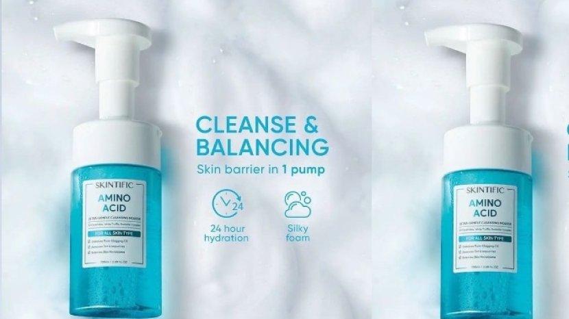 Review SKINTIFIC Amino Acid Ultra Gentle Cleansing Mousse, Face Wash untuk Merawat Skin Barrier