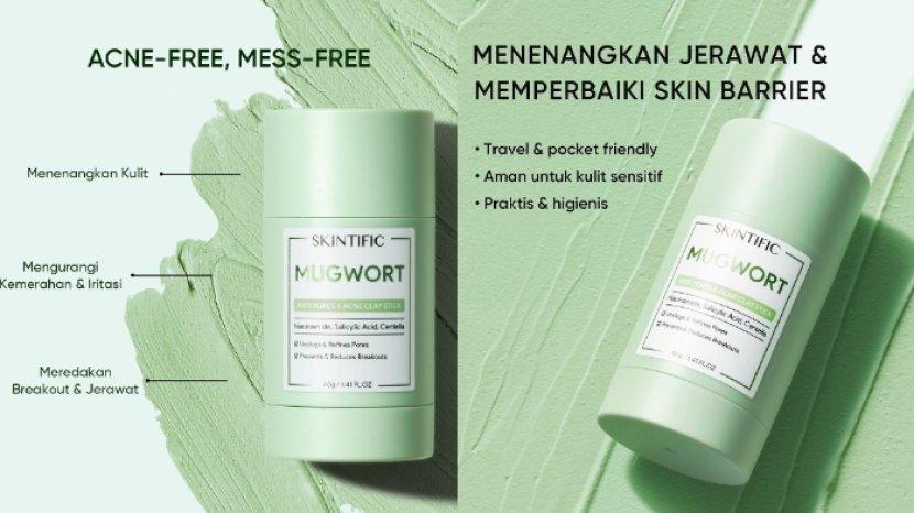 Cara Pakai SKINTIFIC Mugwort Anti Pores & Acne Clay Stick Agar Kulit Bebas Jerawat