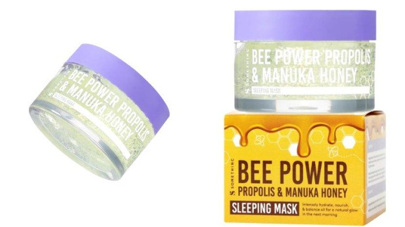 Review SOMETHINC Bee Power Propolis and Manuka Honey Sleeping Mask, Lembapkan Wajah saat Tidur