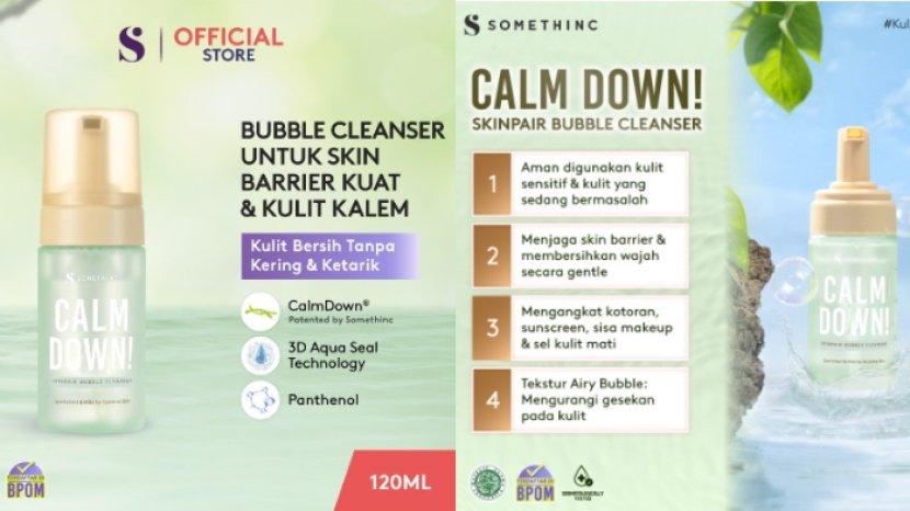 Review SOMETHINC Calm Down! Skinpair Bubble Cleanser, Formula Baru yang Memperkuat Skin Barrier