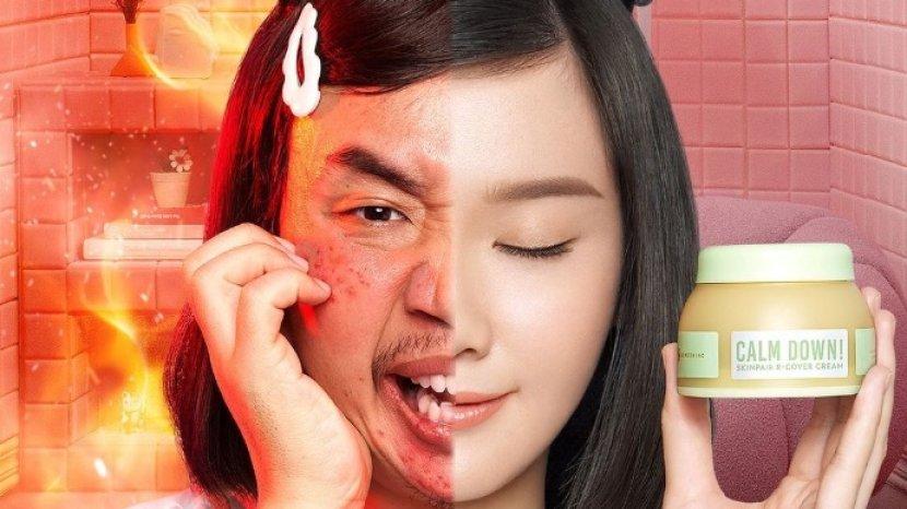 Review SOMETHINC Calm Down! Skinpair R-Cover Cream, Efektif Menenangkan 'Kulit Ngamuk'