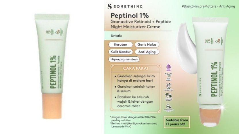 Review SOMETHINC Peptinol Granactive Retinoid Peptide Night Moisturizer Creme, Cocok Cegah Penuaan