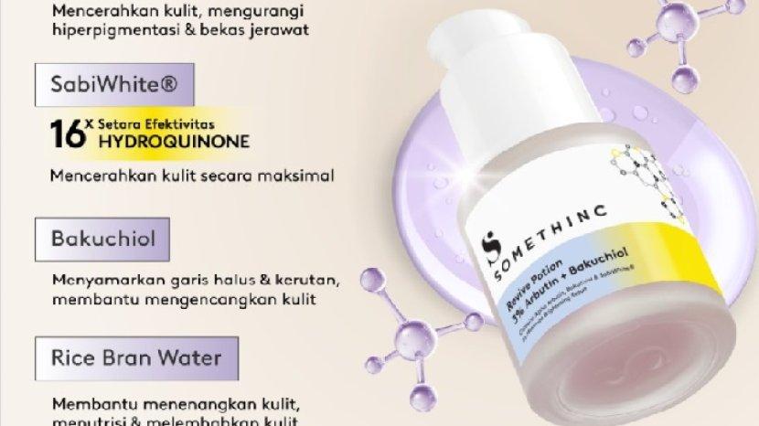 Review SOMETHINC Revive Potion 3 persen Arbutin + Bakuchiol, Ratakan Warna Kulit tanpa Efek Samping
