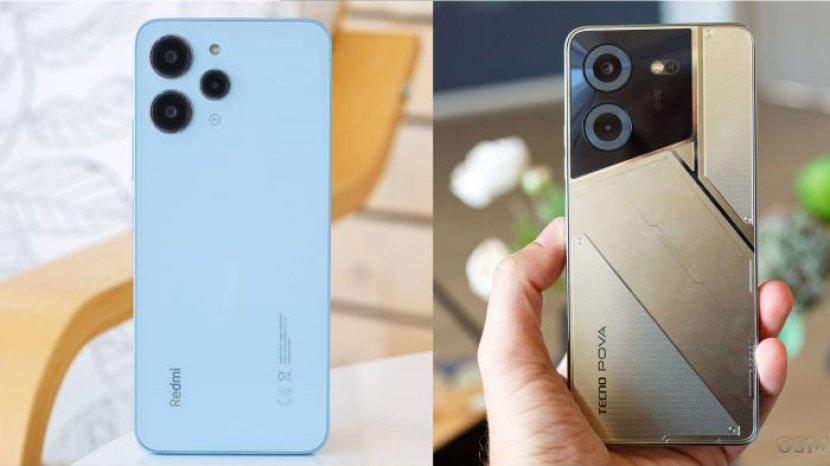 Perbandingan TECNO POVA 5 dan Redmi 12, Bersaing dengan Selisih Harga Rp 100 Ribuan