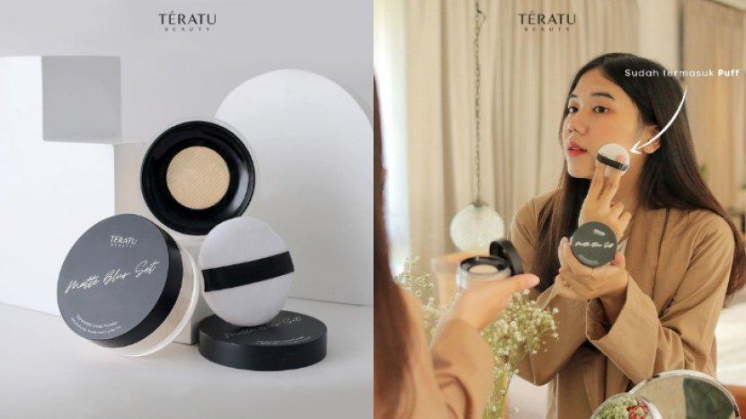 Review TERATU Beauty Matte Blur Set Translucent Loose Powder, Cocok untuk Samarkan Pori-pori