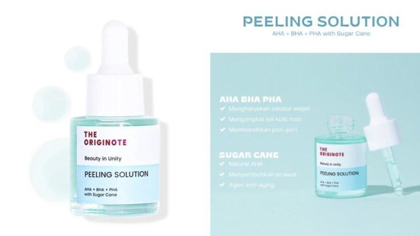 Review Lengkap THE ORIGINOTE Peeling Solution AHA, BHA, PHA With Sugarcane, Hempas Sel Kulit Mati