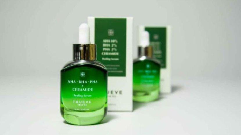 Review TRUEVE AHA BHA PHA & Ceramide Peeling Serum, Ampuh Atasi Jerawat 2 Kali Lebih Cepat