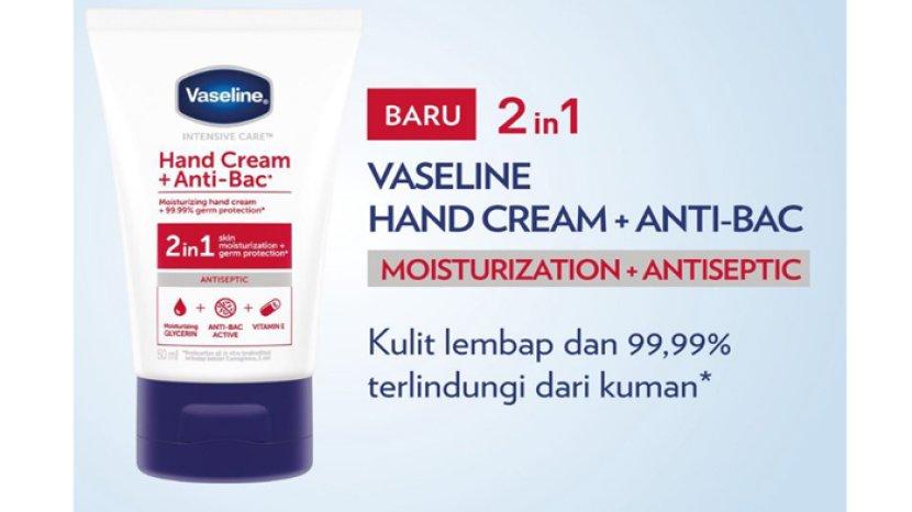 Review Vaseline Hand Cream + Anti Bac 2 In 1, Kulit Tangan Jadi Lembap dan Terhindar dari Kuman