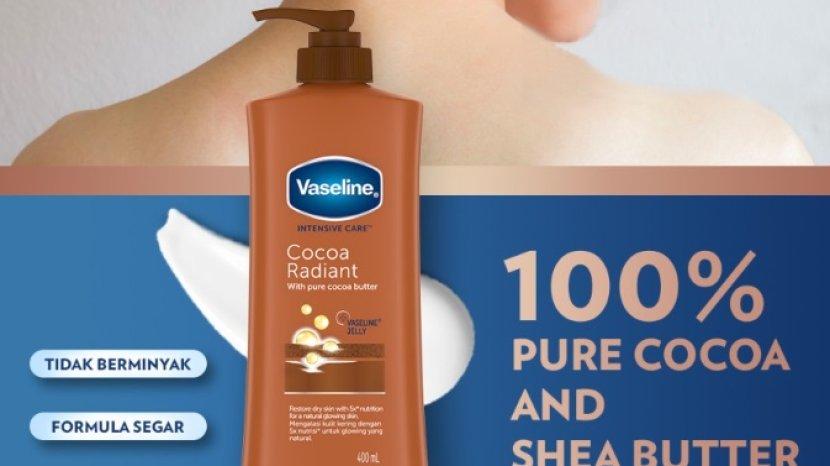 Review Vaseline Intensive Care Cocoa Radiant, Body Lotion dengan Pure Cocoa Butter