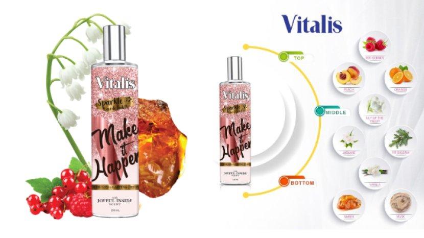 Review Vitalis Eau de Toilette Sparkle Make It Happen, Parfum yang Manis Cocok untuk Cewek Feminin