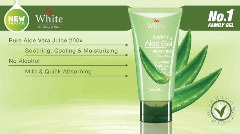 Viva White Soothing Aloe Gel, Produk Multifungsi untuk Melembapkan Kulit Hingga Shaving Gel
