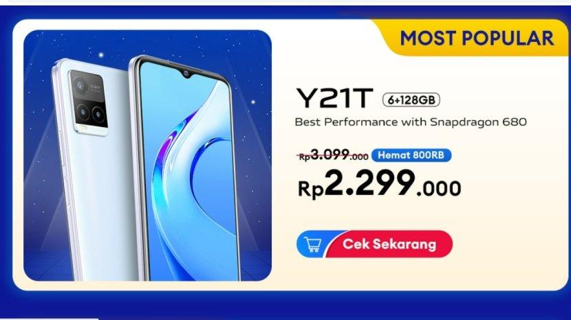 Review vivo Y21T, HP dengan Kamera Utama 50 MP yang Sedang Diskon Akhir Tahun 2022