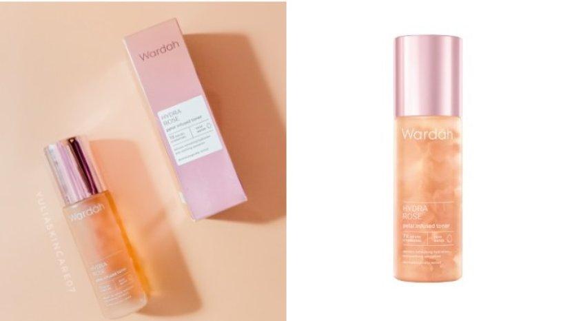 Toner dengan Bunga Mawar Asli, Wardah Hydra Rose Petal Lembapkan Kulit Hingga Lapisan 72 Jam