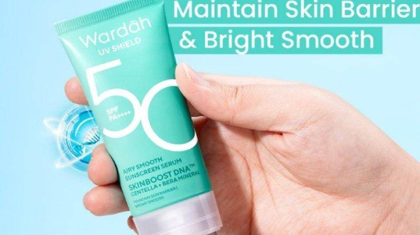 Review Wardah UV Shield Airy Smooth Sunscreen Serum, Formulasi baru dengan SkinBoost DNA 