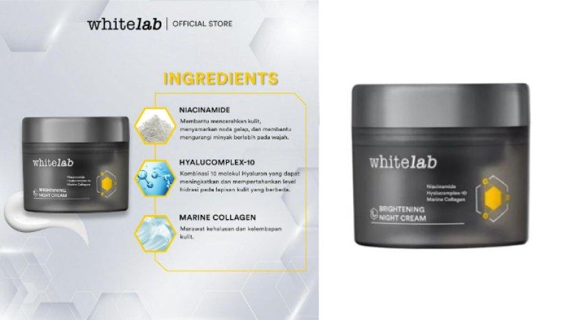 Review whitelab Brightening Night Cream, Skincare Malam yang Cocok Buat Pemilik Kulit Kering