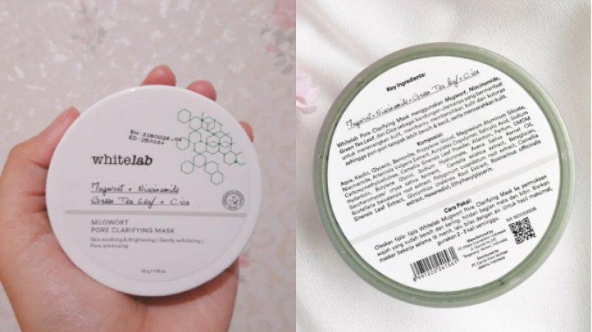 Review whitelab Mugwort Pore Clarifying Mask yang Diklaim Ampuh Mencerahkan Kulit