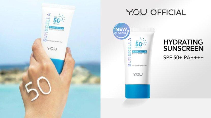 Review Lengkap YOU Sunbrella Triple UV Elixir Sunscreen SPF50+ PA++++