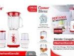 Review Lengkap 1 Set Cosmos Blender Kaca CB-812 G Kapasitas 2 Liter Bisa Berhenti Sendiri