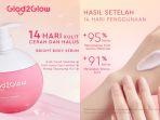 Review Glad2Glow Creamy Berry Overnight Bright Body Serum, Kulit Badan Cerah dan Halus dalam 14 Hari