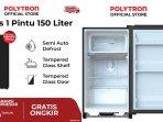 Review Lengkap Kulkas Polytron Belleza PRA 15DMY, Kelebihan dan Kekurangan