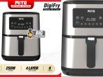 Review Lengkap MiTO Air Fryer DigiFry AF10 Grande: Harga Terbaru, Kelebihan hingga Kekurangan