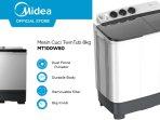 Review Lengkap Mesin Cuci Midea MT100W80 1 Jutaan: Cek Fitur Unggulannya